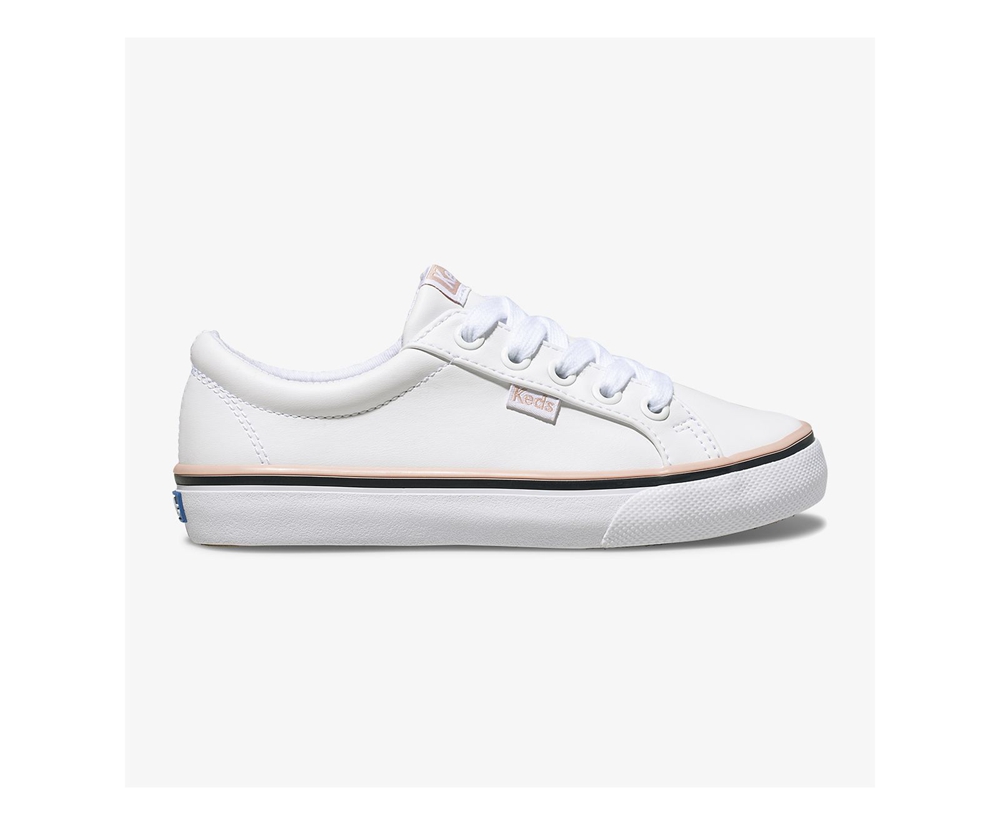 Tenis Keds Niña Blancos - Jump Kick - 8416-BKTGS